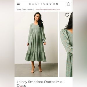 Baltic Born Lainey Smocked Midi Dress